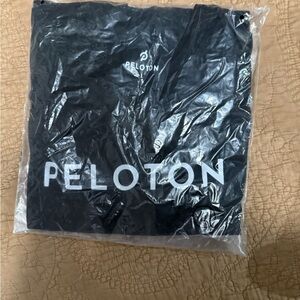 Peloton Black Tee with White Logo
